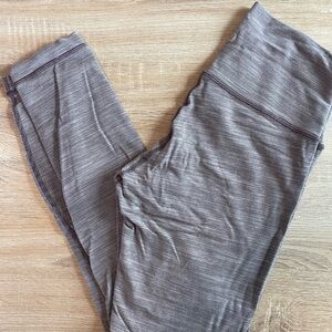 PINK AND PURPLE LULULEMON Striped Leggings